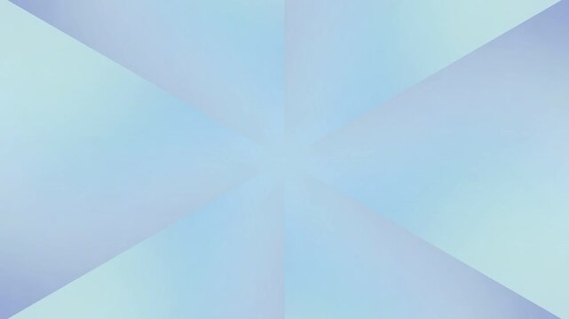Geometric shapes form a symmetrical pattern on a blue background