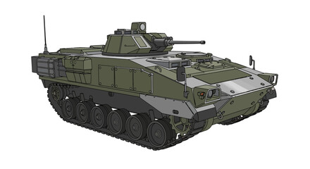 Military Tank Vehicle Armored Combat. © setok