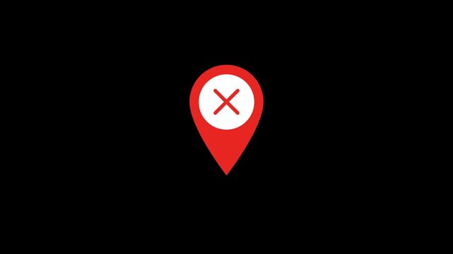 Crossmark Location Pin Animation