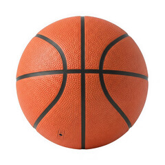Fototapeta premium Orange basketball with black lines isolated on transparent background