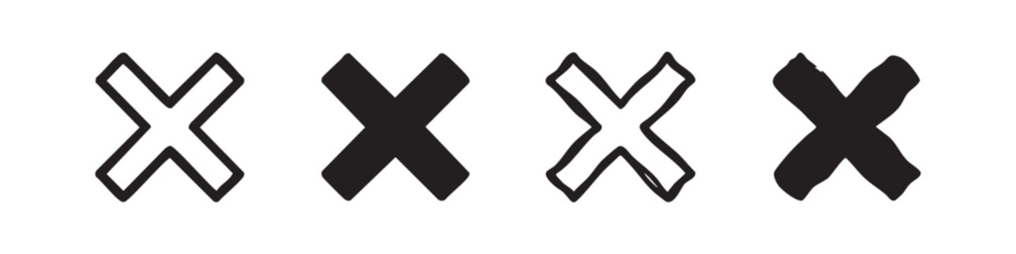 Cross Icon Set