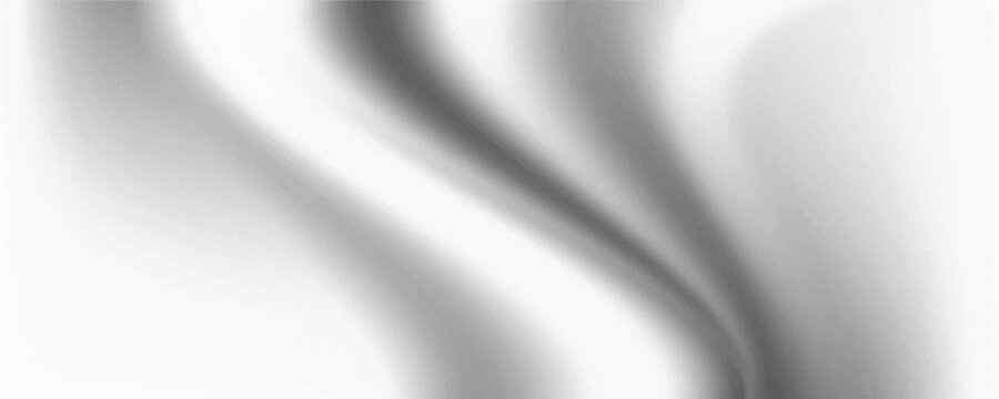 Conical Metallic Silver Gradient Background with Circular Chrome Reflection and Light Rays