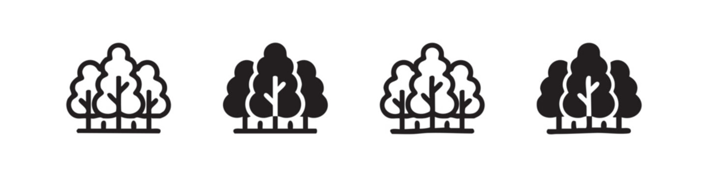 Tree icons variations