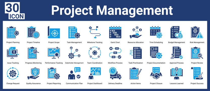 Project Management icon pack and collection