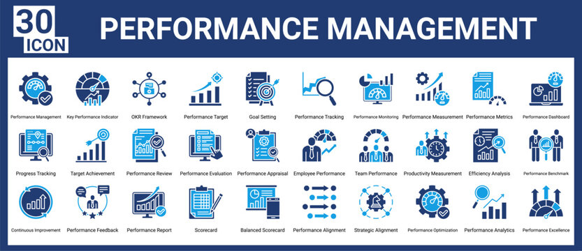 Performance Management icon pack and collection