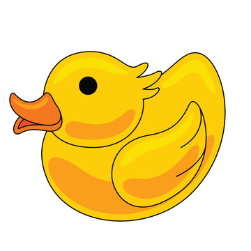 Yellow Rubber Duck Illustration