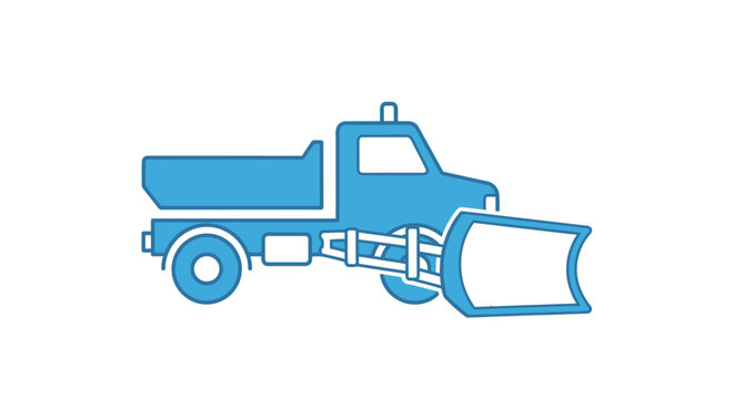 Snow Plow Truck Vehicle.