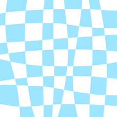 Fototapeta premium Warped Checkerboard Optical Pattern