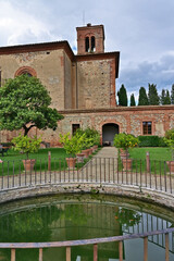 Obraz premium Camprena, Monastero di Sant'Anna in Camprena, Siena, Val d'Orcia, Toscana