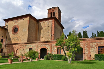 Obraz premium Camprena, Monastero di Sant'Anna in Camprena, Siena, Val d'Orcia, Toscana