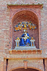 Obraz premium Asciano, l'Abbazia di Monte Oliveto Maggiore, Siena, Toscana