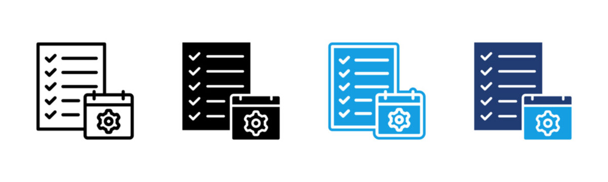 Task icon multiple style collection