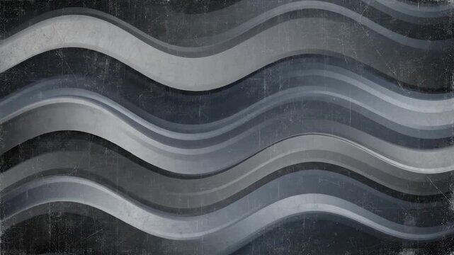 Abstract wavy lines in shades of gray and blue create a textured background with a vintage, distressed effect for design purposes