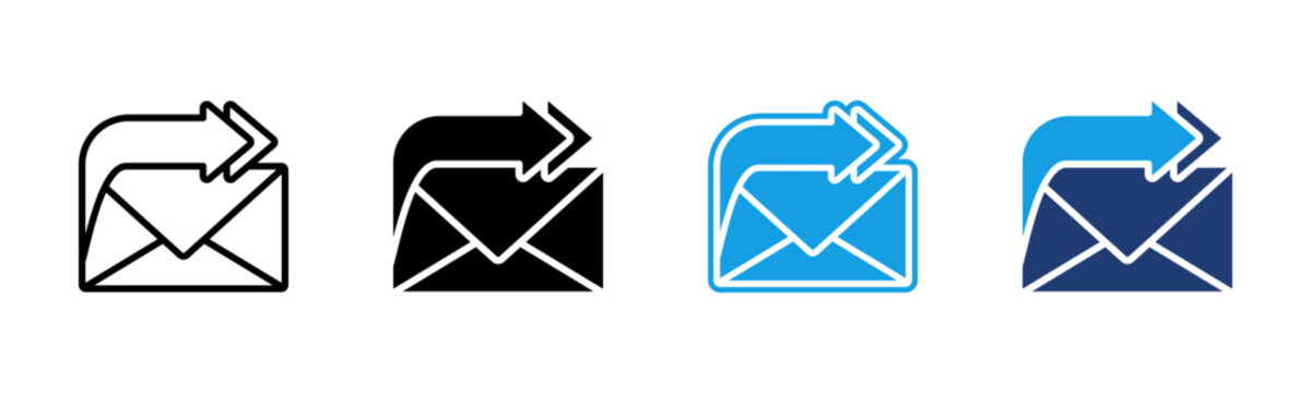 Forward icon multiple style collection