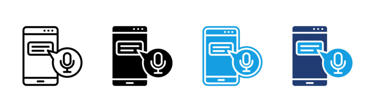 Voice Message icon multiple style collection