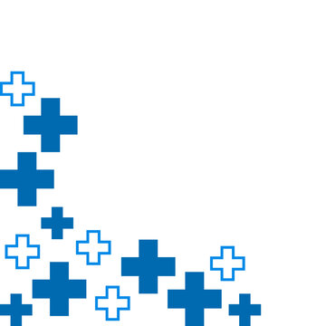Medical Cross Pattern Corner
