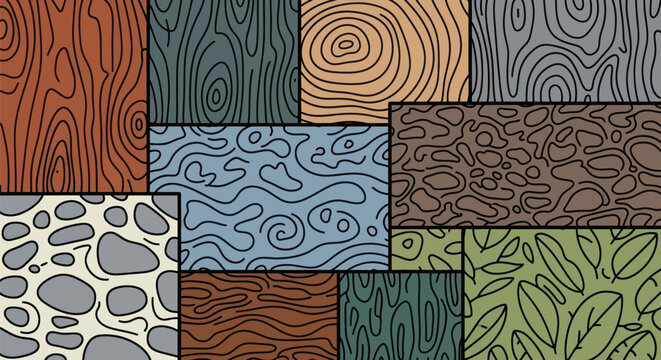 Abstract wood grain texture pattern design
