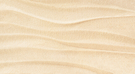 Natural wave pattern with horizontal lines on beach sand. © Ирина Гутыряк
