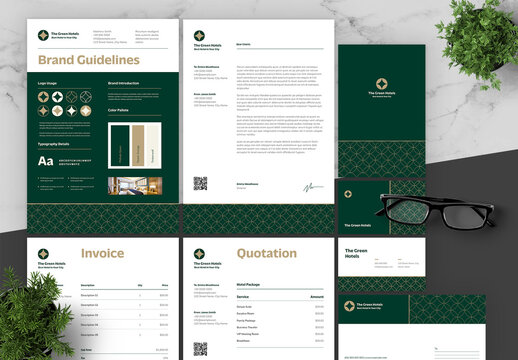 Green And Cream Hotel Brand Guidelines 