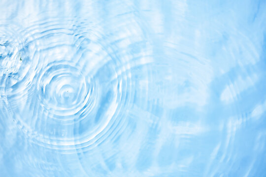 soft waves and ripples on the surface of the water from water droplets. Spa concept and body care