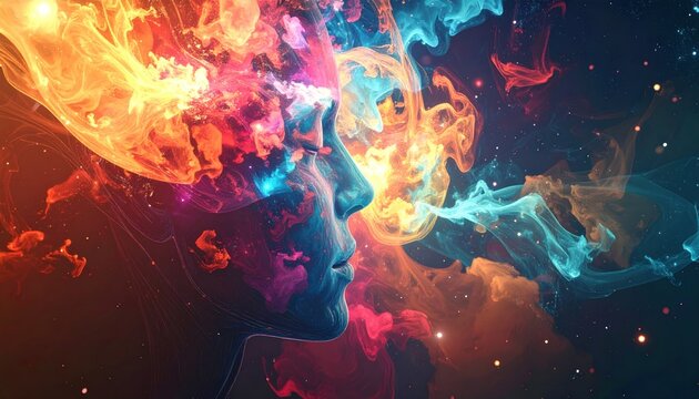 Mindscape - A Vivid Exploration of Consciousness and Cosmic Connection.