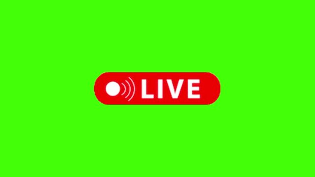 Live icon buttons on green screen