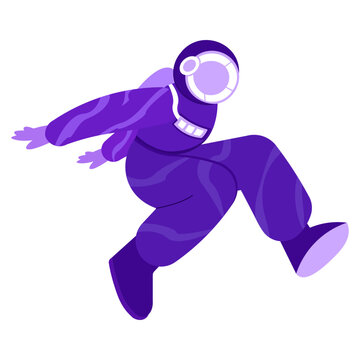 Space travel astronaut cheater illustration