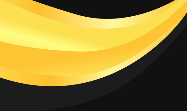 Golden curves glide across a deep black background. Smooth, flowing lines exude elegance and energy. Perfect for modern design, branding, or luxury visuals.