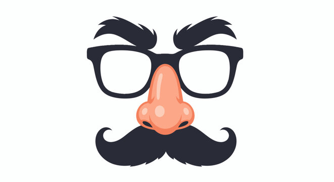 Disguise Mask with Glasses, Nose, and Mustache for a Playful and Mysterious Look