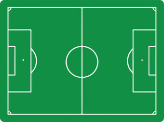 soccer field layout vector . © Rizvi