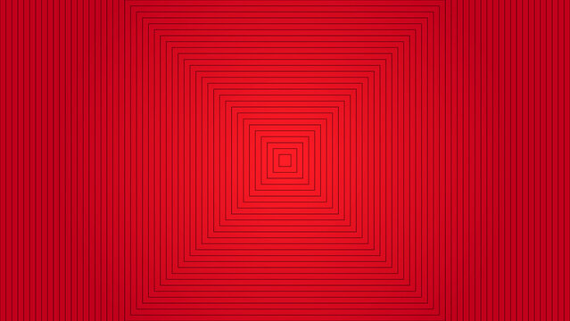Seamless Red Geometric Concentric Square Pattern Background
