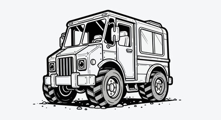 Off road vehicle illustration © EBODA