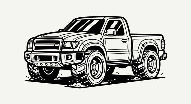 Off road truck illustration