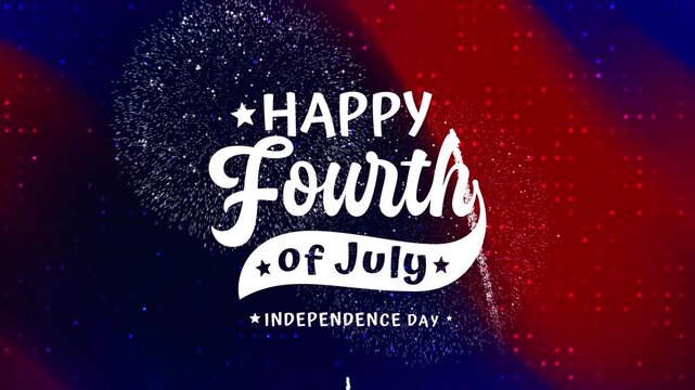 4th of july festive graphic for independence day celebration suitable for invitations, social media posts, marketing campaigns, and promotions.