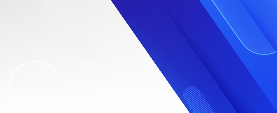 Modern Blue Gradient Abstract Geometric Background with Clean Minimal Design. Suit for banner, web, brochure, pamflet and presentation