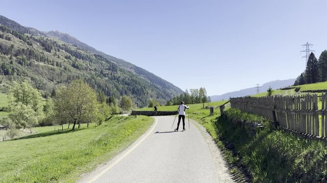 ski roll sport sci a ruote 