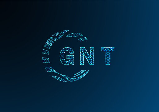 GNT low poly letter logo vector design. GNT lower poly logo design. GNT unique low poly logo design.