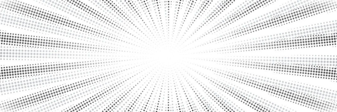 Abstract comic book flash explosion radial lines on transparent background. Vector illustration superhero design