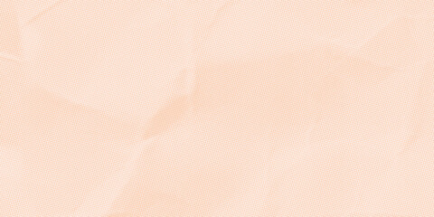 Fototapeta premium Peach textured paper background with soft dotted creases. Poster or sticker with pattern.eps10