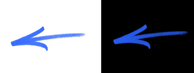 Minimal Blue Light Arrow Fragment © Rehman
