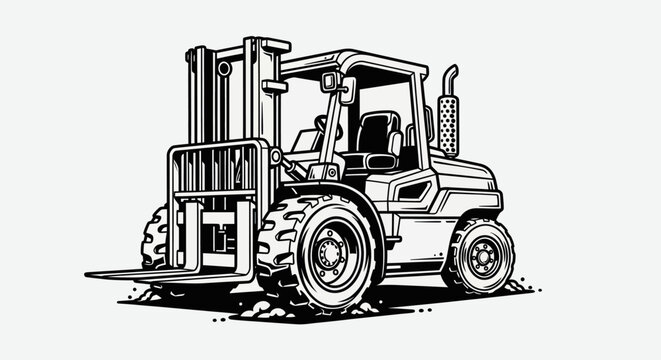Tow truck illustration on white background