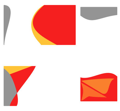 set of paper business card design benner
