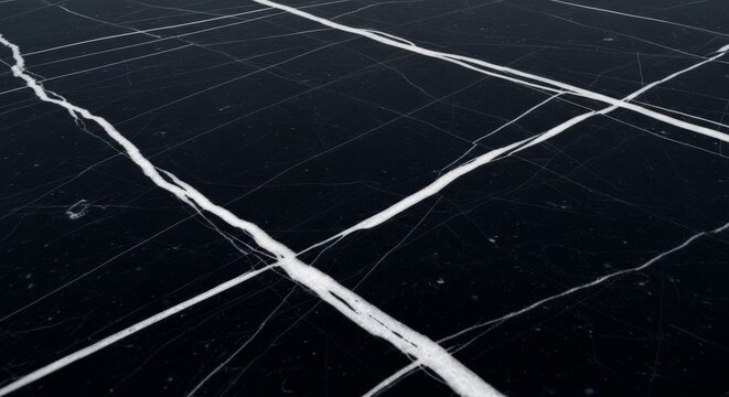 Luxury Nero Marquina Black Marble with Sharp White Veins Contrast