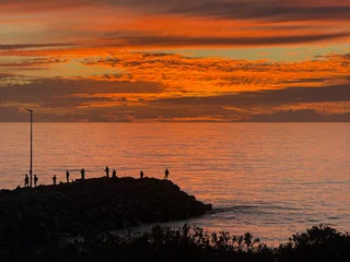 Fototapeten Sonnenuntergang Strand Cottesloe Beach Sunset Perth Western Australia Luxury Coastal Travel Destination  © Isabelle