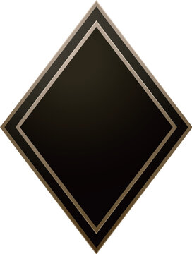 Black rhombus shape