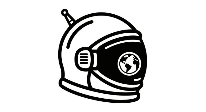 Astronaut helmet with globe visor.