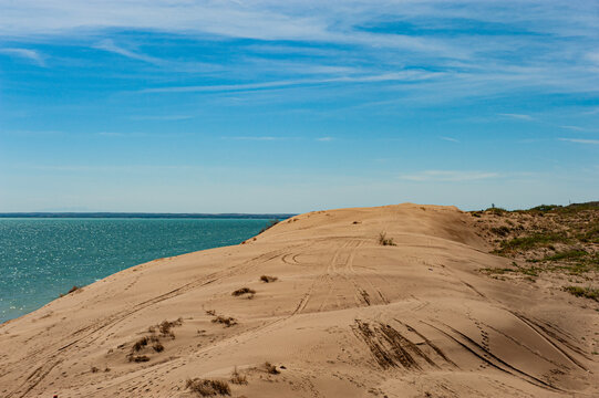 sand dunes on the beach