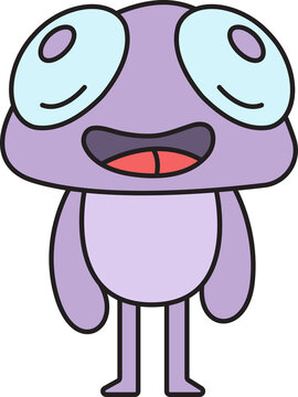 Doodle Monster Character Illustration