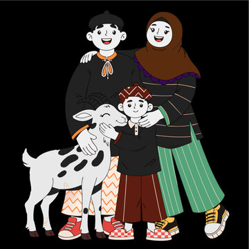 Kids having fun with animals, religion, and Eid ul Azha