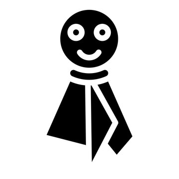 Teru Teru Bozu Vector Glyph Icon Design